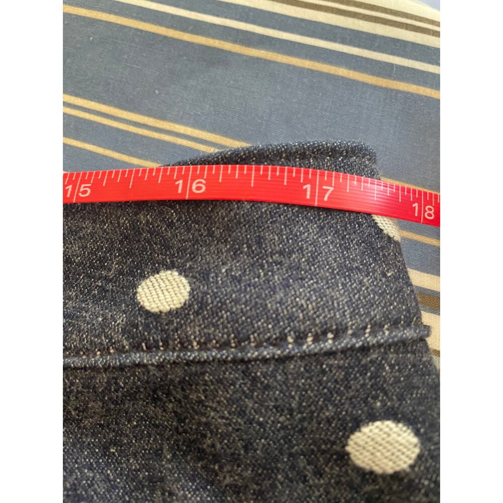 Talbots Polka Dot Denim Jean Skirt, Size 12WP - Picture 7 of 10